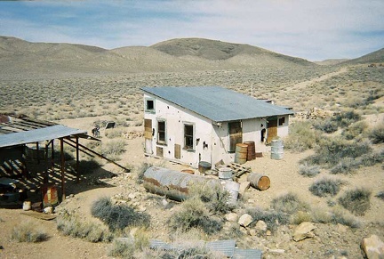 The rear of the Aguereberry cabin