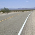 The first 10 miles of Kelbaker Road upon leaving Baker is long and straight and rises from 925 feet to 2000 feet