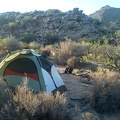 One final quiet evening of solitude in Mojave National Preserve near Twin Buttes
