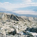 Up at the summit of the hill that I just walked up, with Death Valley about 4500 feet down below