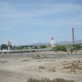 Baker, California has a sort of skyline with its "tallest thermometer in the world" and its motel and fast-food signs