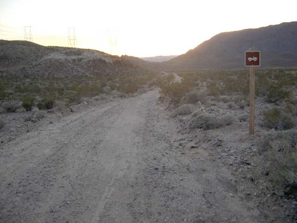 This four-wheel drive sign is the first sign I've seen on Jackass Canyon Road
