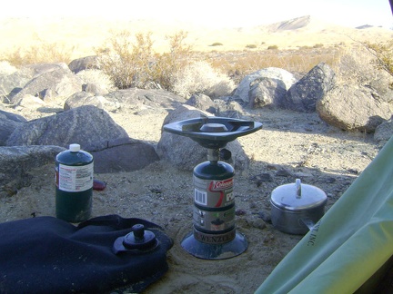 I make my last two cups of strong coffee of the trip and enjoy the views while I procrastinate the task of breaking camp