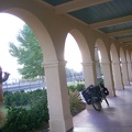 I've taken this photo several times in the past with the 10-ton bike under the Kelso Depot porch