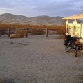 I make a quick stop at the Kelso Dunes outhouse at the base of the official hiking "trail" up the dunes