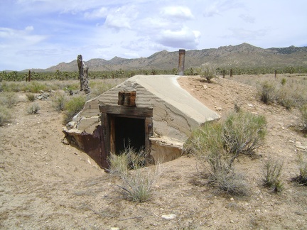 A dugout at Thomas Place, Mojave National Preserve