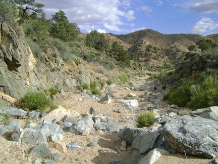 I near the bottom of Seep Canyon and the canyon widens a bit