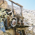 Close-up of what remains at the old Indian Mine site