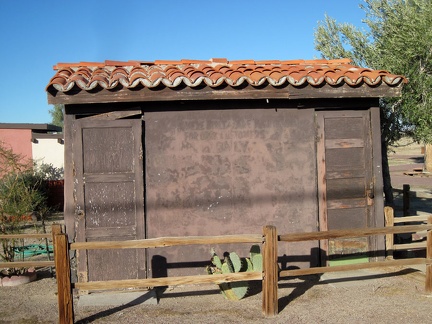 Old public toilets on Route 66, Newberry Springs