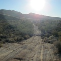 The first part of the road into the Hackberry Mountains is a bit sandy and bit rough