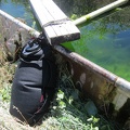 I persevere with my ailing MSR water filter and manage to fill my water bag with clean, tasty water from Bathtub Spring