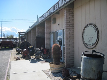 I stop in at Barstow's Mojave River Museum for a quick visit before riding on toward Ludlow