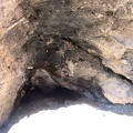 Closer inspection of the little cave shows smoke stains on the roof