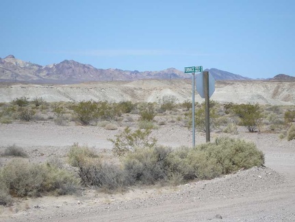 I pass Furnace Creek Wash Road, which would be a shortcut to where I'm going today, except...