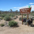 Wee Thump Joshua Tree Wilderness: I take a short energy-bar and water break at the turnout along Nevada 164