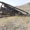 A collapsed structure at the mine site at the end of the middle fork of Globe Mine Road