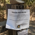 Heat warning, Henry Coe State Park, August 2022